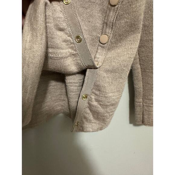 J. Mclaughlin Womens Merino Wool Button Detail Sweater Top Brown Size Medium - Picture 5 of 8